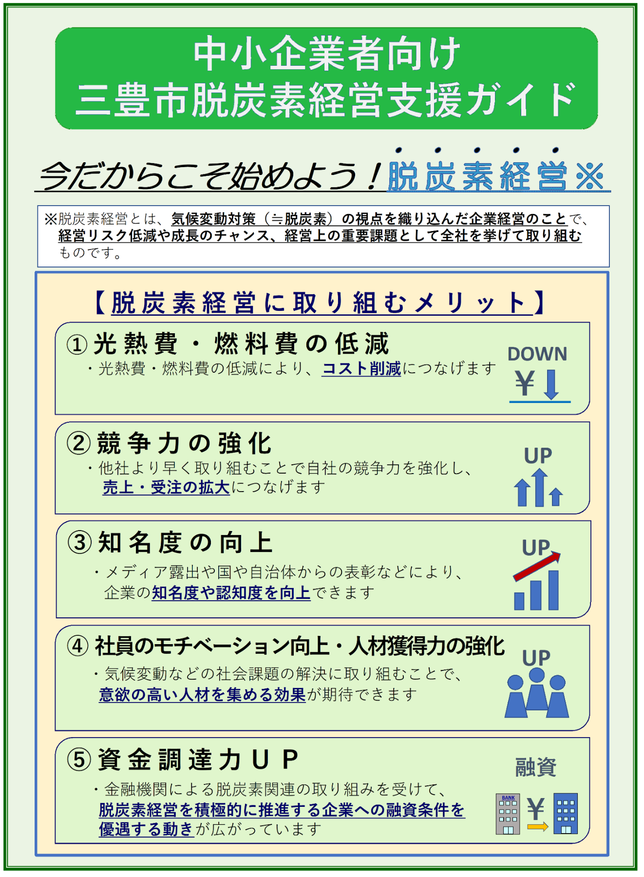 脱炭素経営支援ガイド