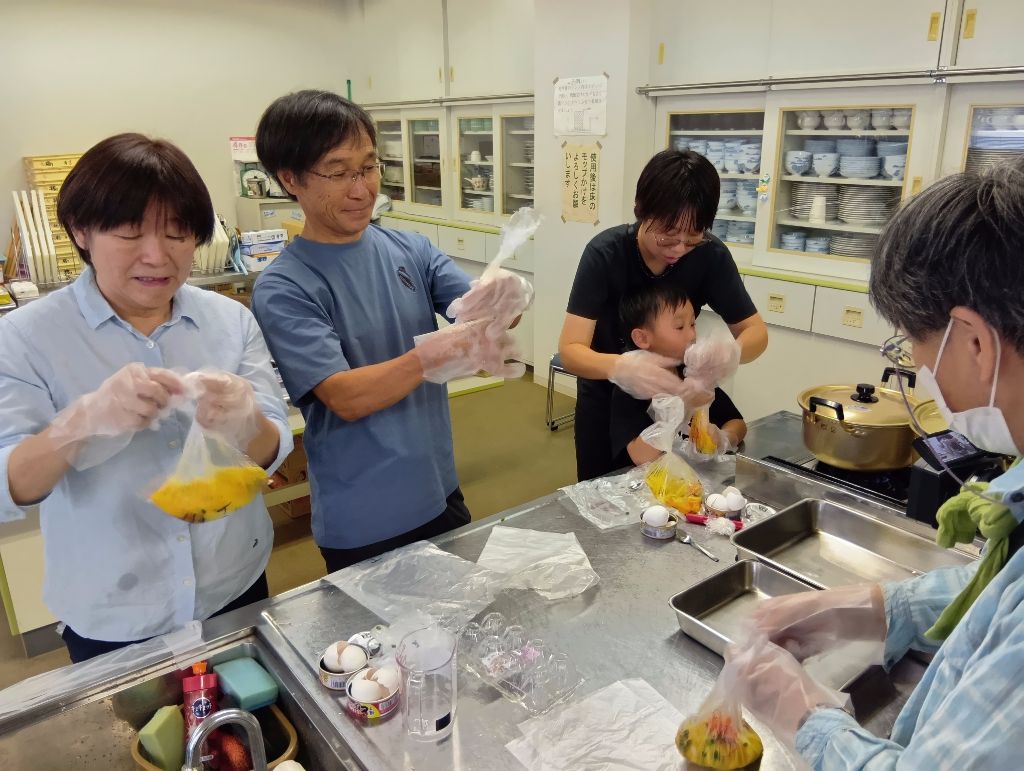 防災食づくり体験講座の様子