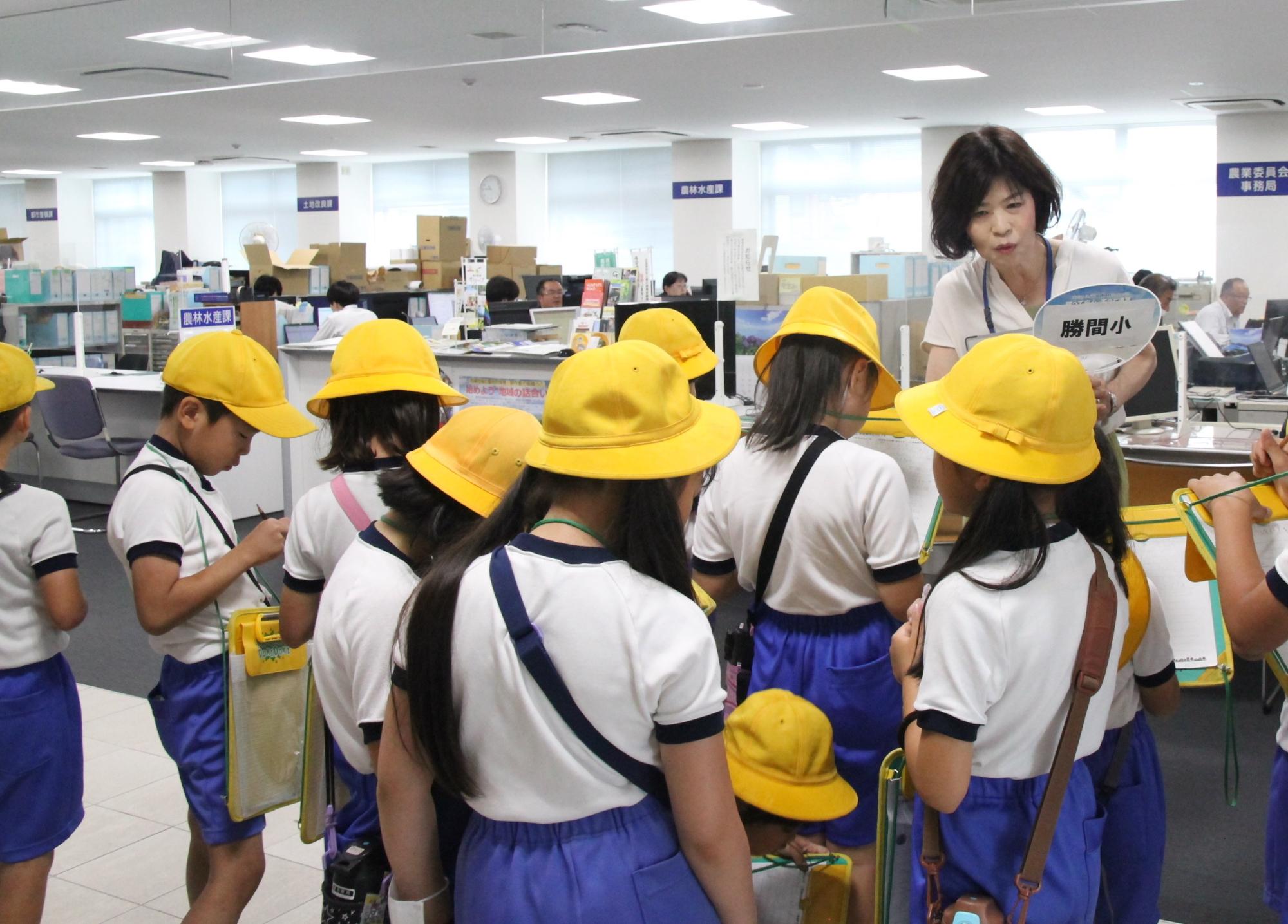 庁舎を見学