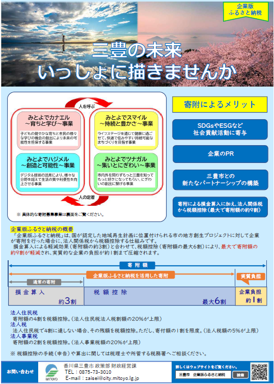 企業版ふるさと納税のご案内