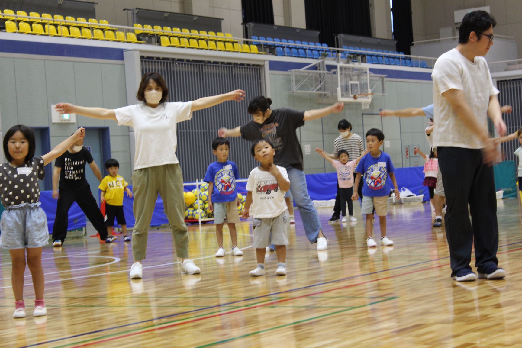 親子でラジオ体操