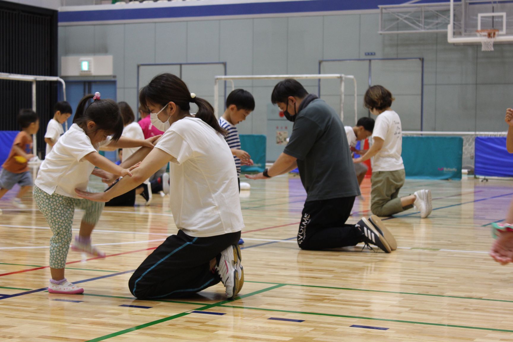 親子で運動遊び