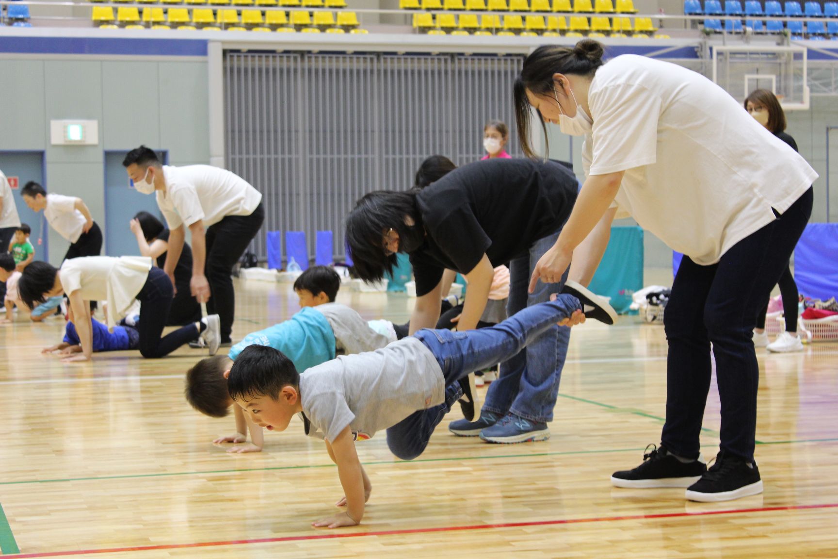 親子で運動遊び