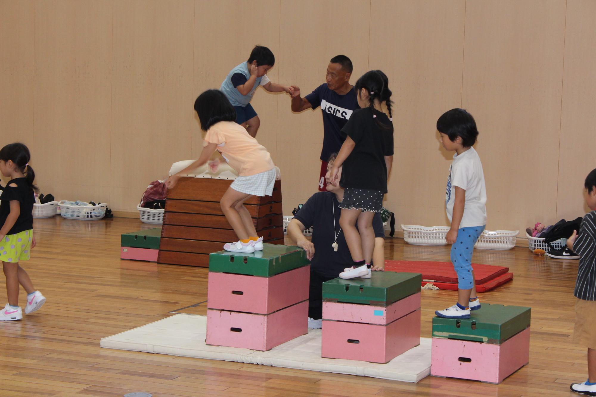 階段を上る