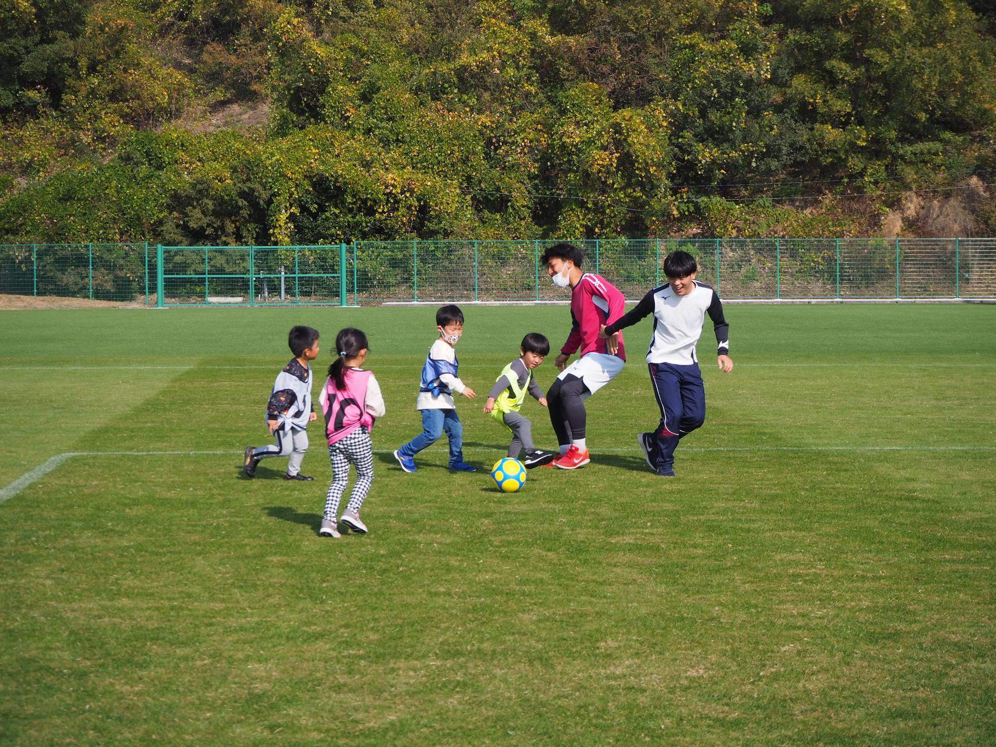 サッカーのミニゲーム