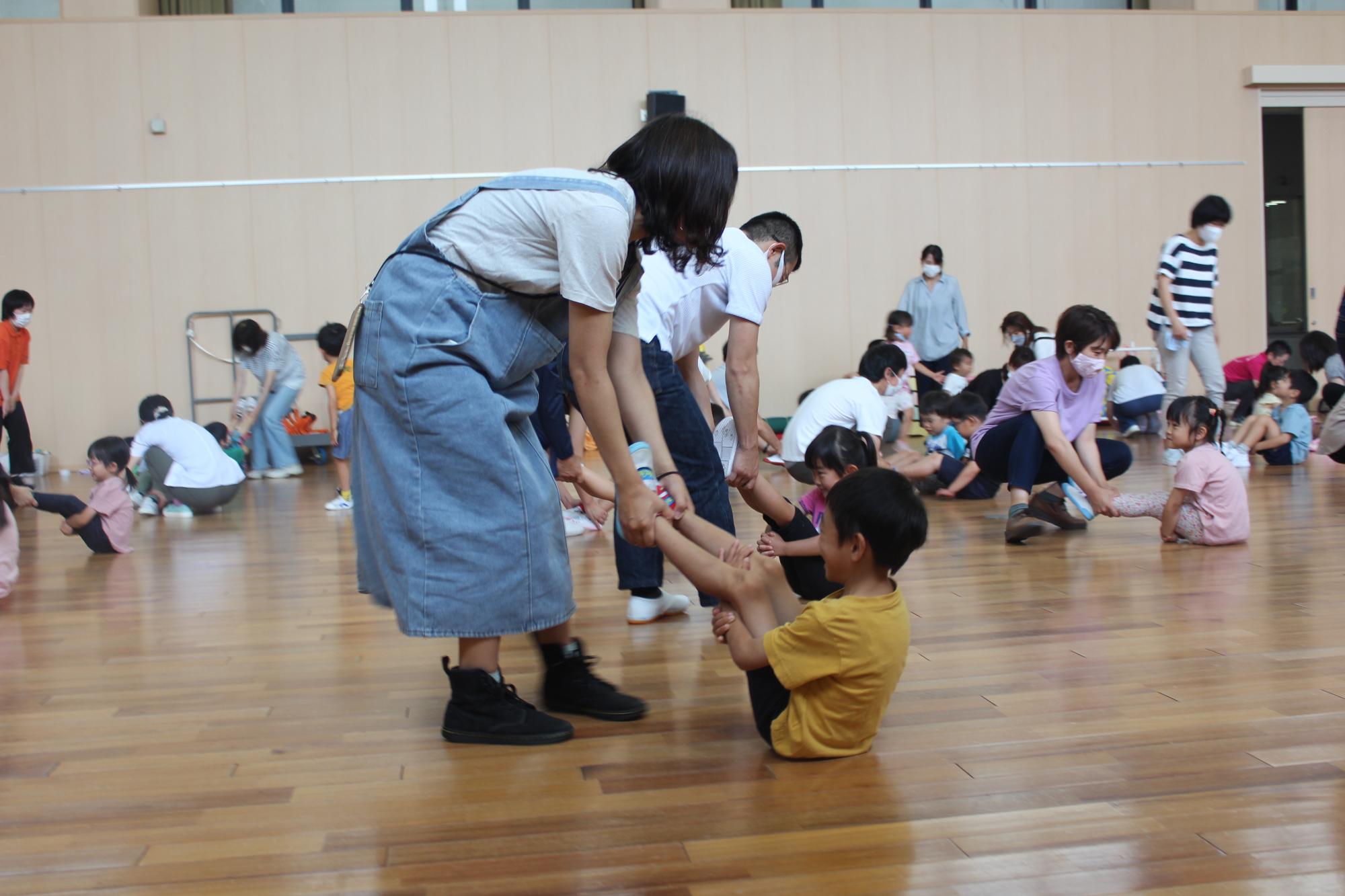 親子で掃除機運動