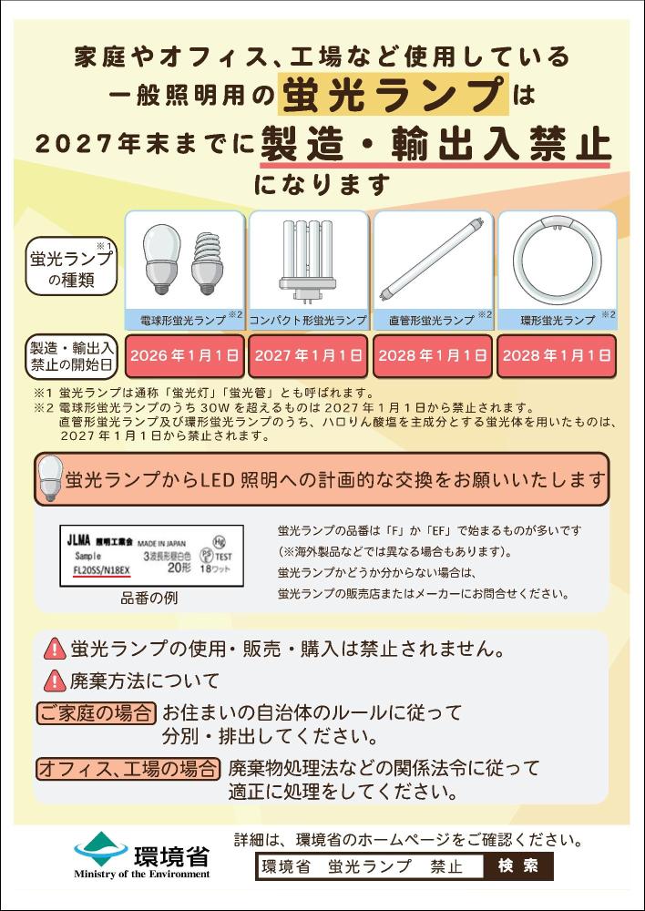 蛍光ランプ製造禁止ポスター2