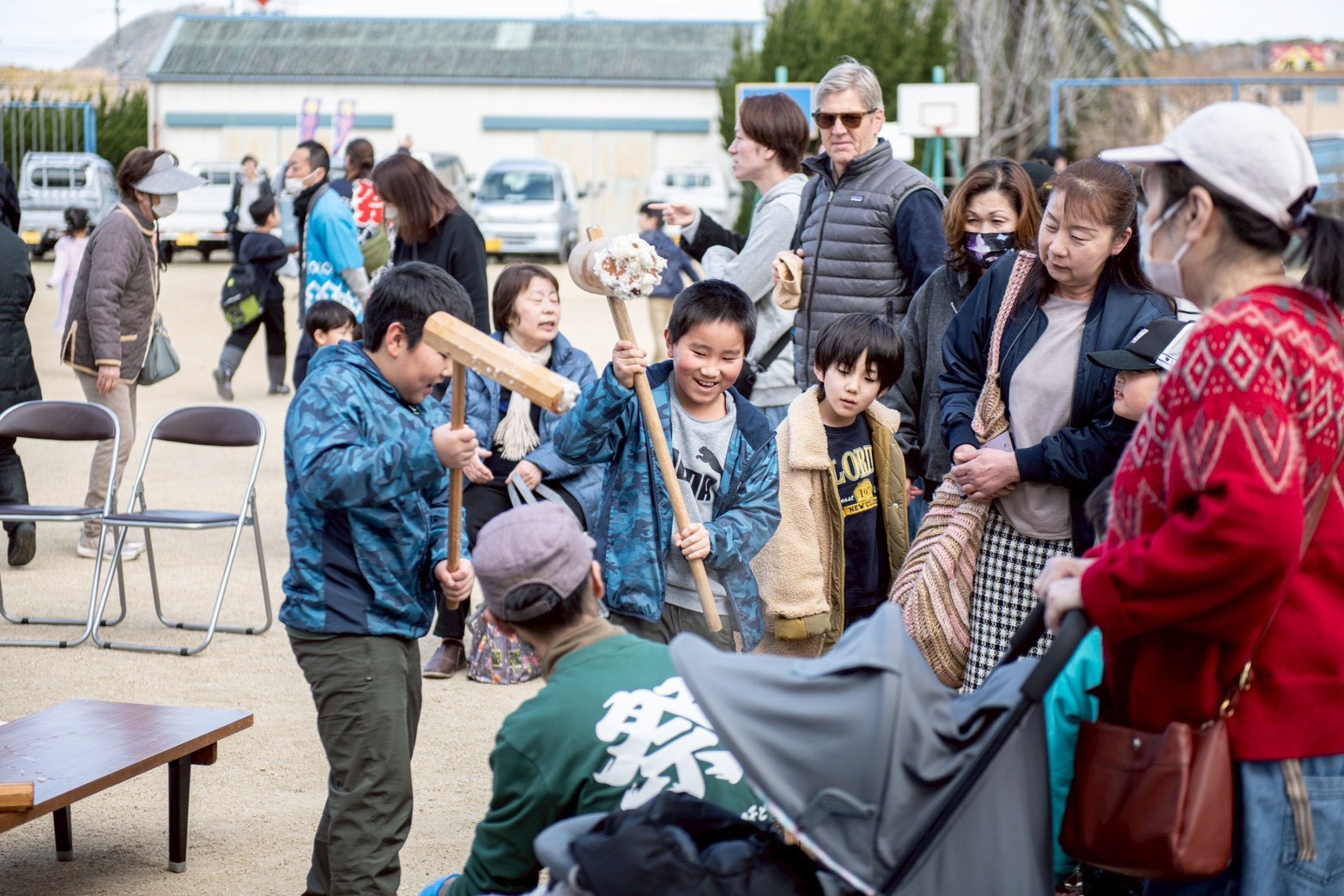 餅つき大会も行われました