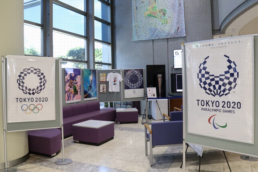 三豊市役所での展示