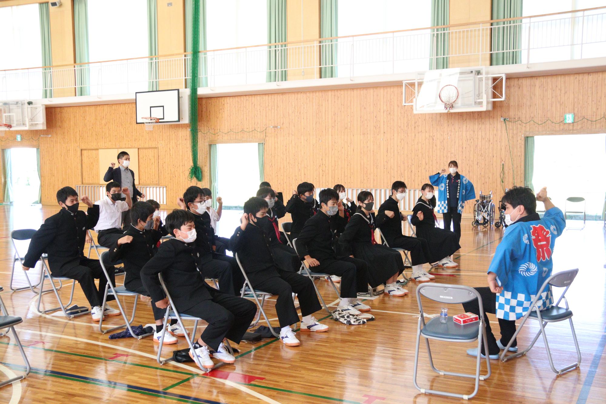 出前授業（三野津中学校）