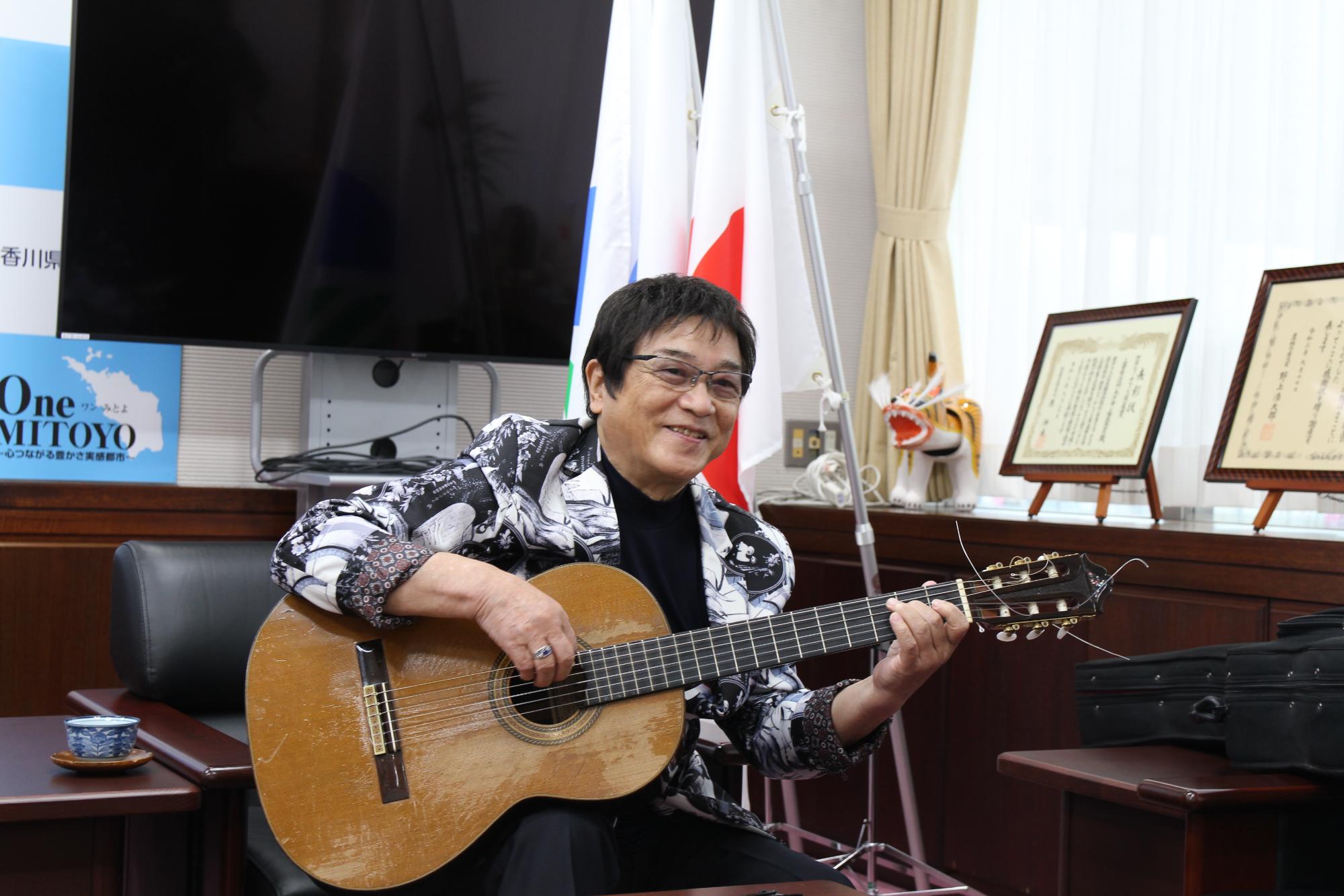 ルナ憲一さんの表敬訪問