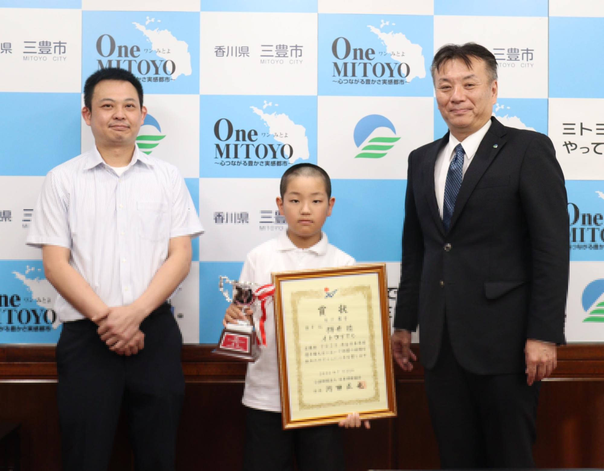 市長表敬（全日本卓球選手権大会）