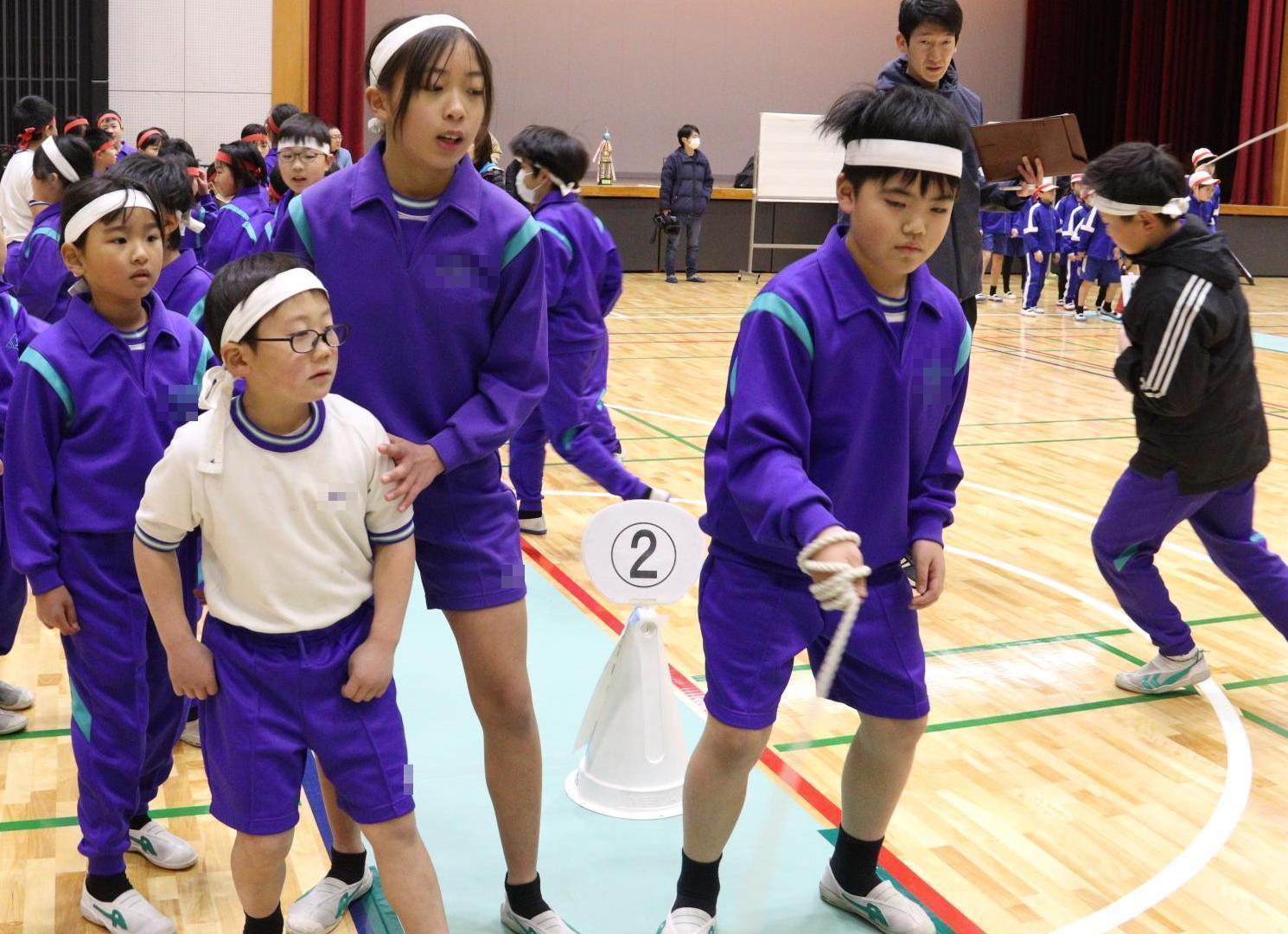 タイミングを教えてあげる上級生