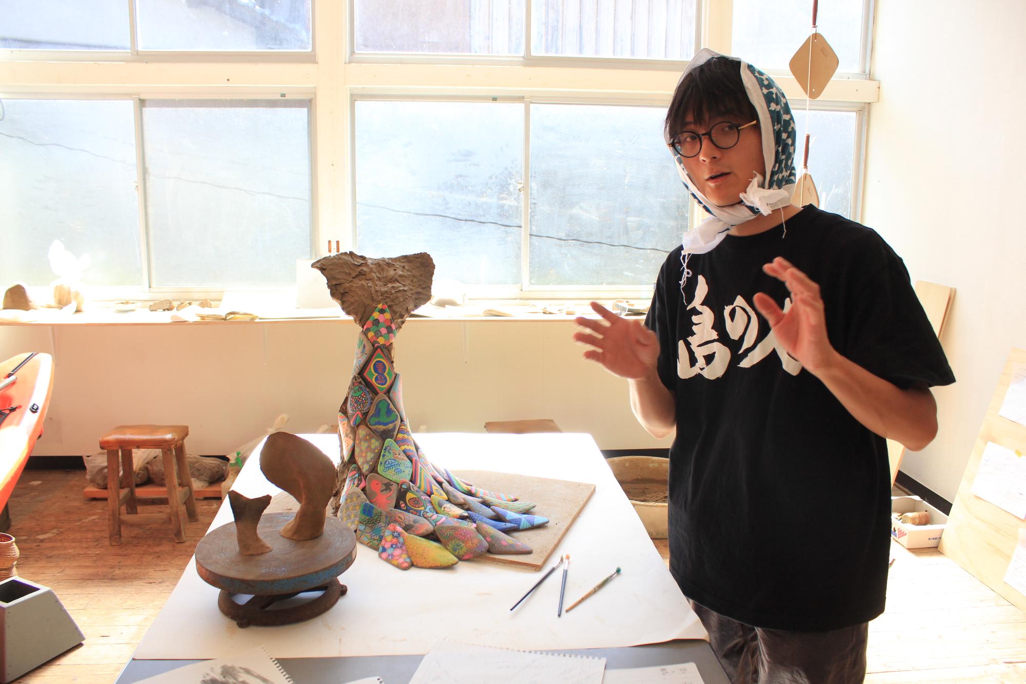 谷口大智さんと作品『あわしま観測隊』