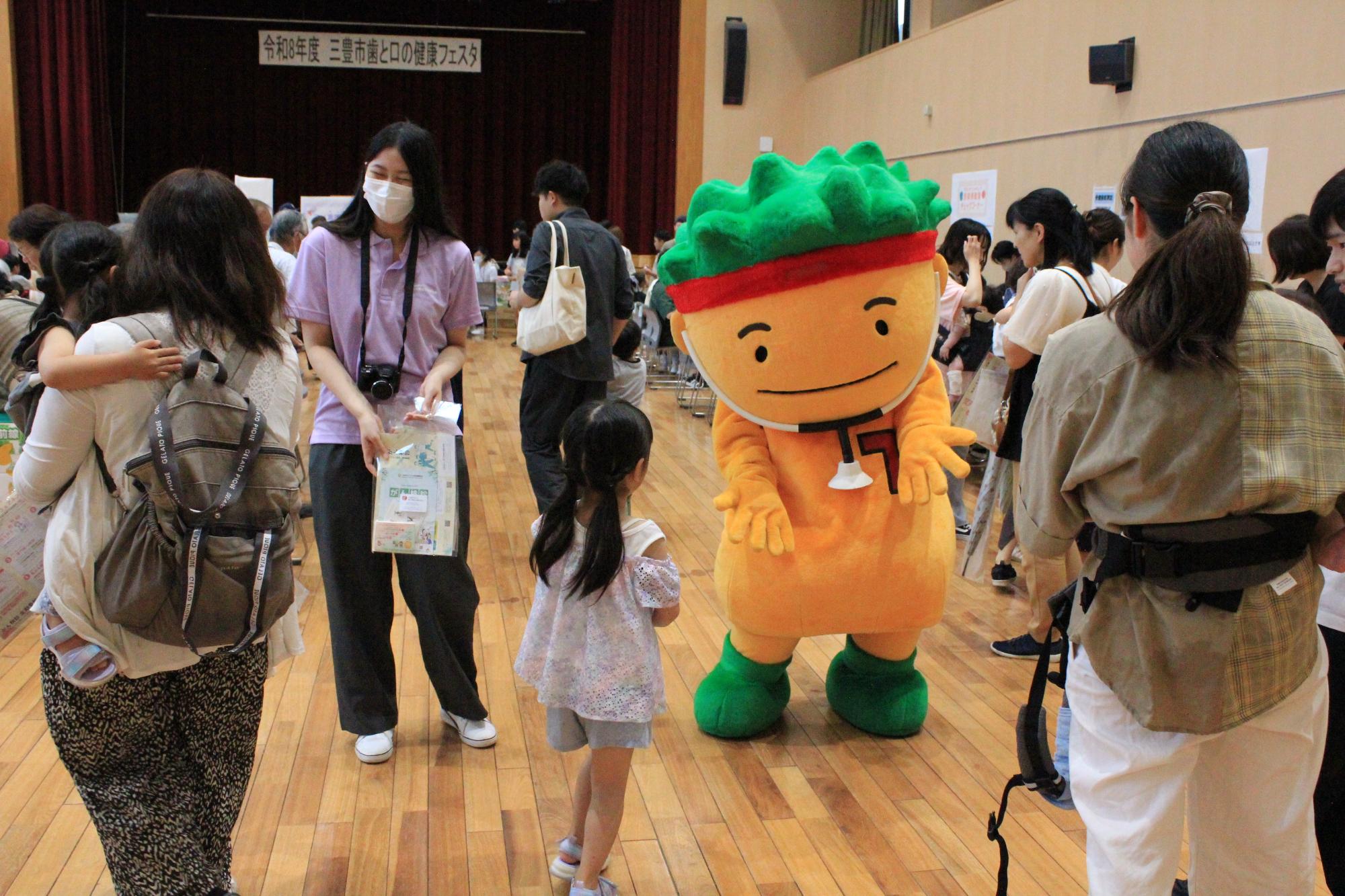 香川県のがん征圧イメージキャラクター「ソウキくん」とも交流しました