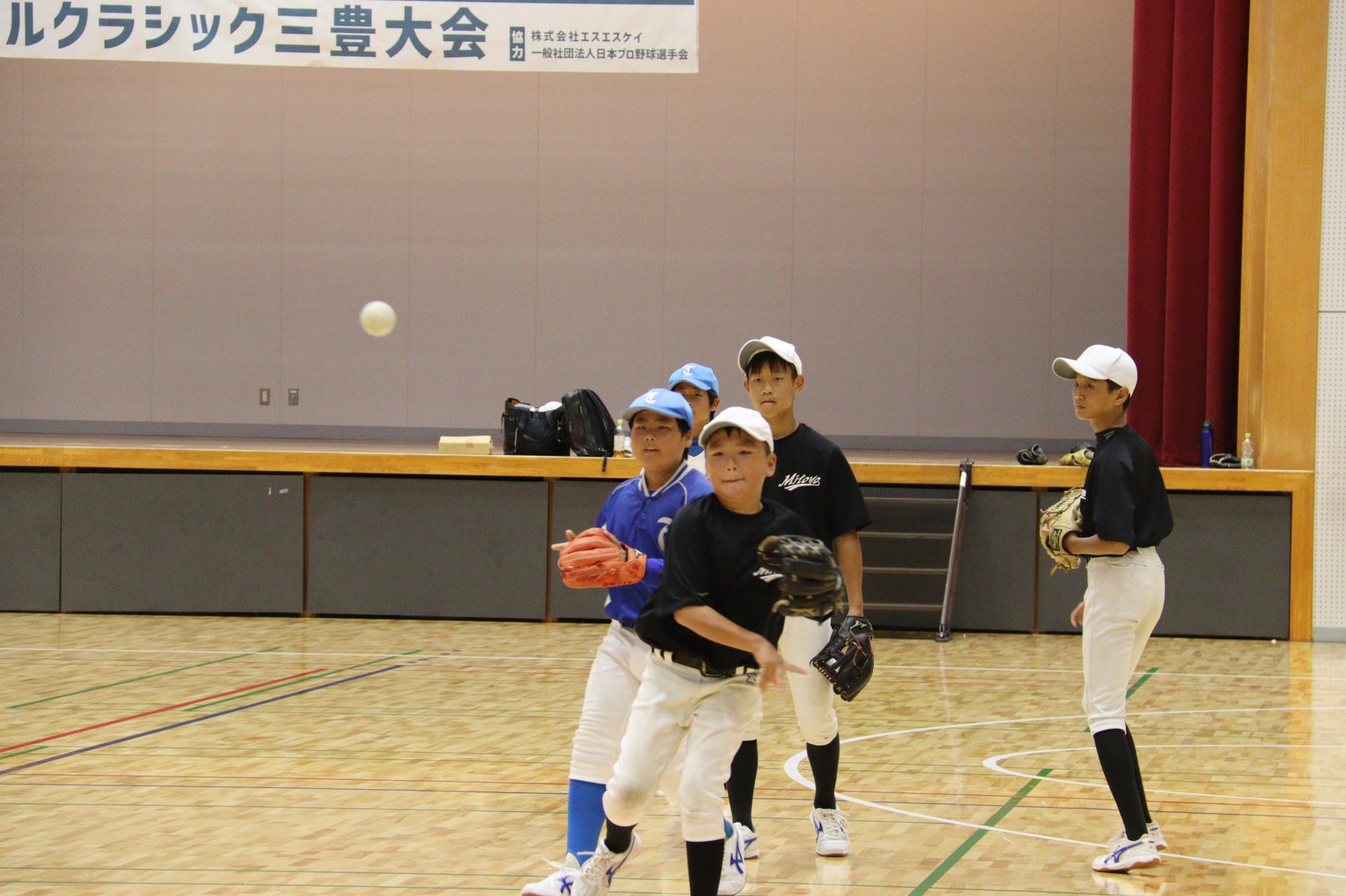 中学生の部の選手たち