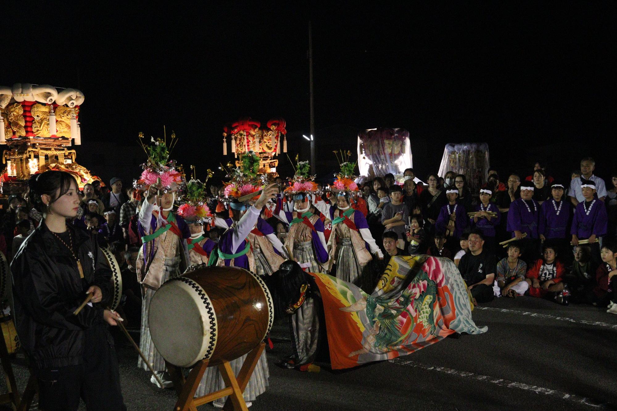 第26回本山太鼓まつりの獅子舞